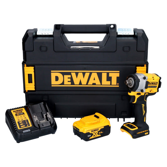 DeWalt DCF 922 P1 Akku Schlagschrauber 18 V 400 Nm 1/2" Brushless + 1x Akku 5,0 Ah + Ladegerät + TSTAK