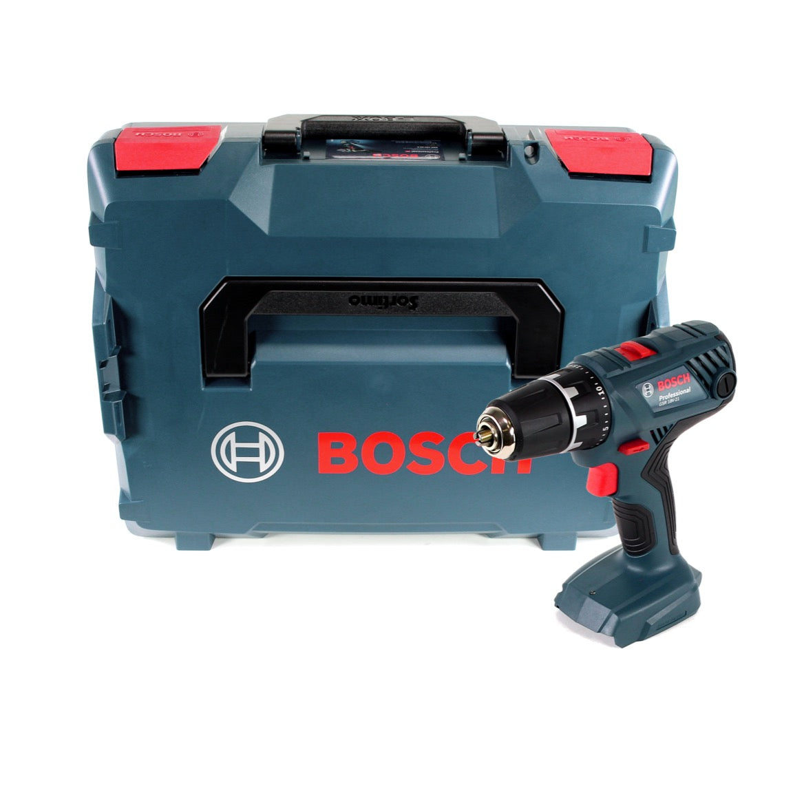 Bosch Professional GSR 18V-21 Akku Bohrschrauber Solo 18V 55Nm + L-Boxx - ohne Akku, ohne Ladegerät - Toolbrothers