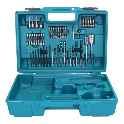 Makita DDF 484 RT1X1 Akku Bohrschrauber 18 V 54 Nm + 1x Akku 5,0 Ah + Ladegerät + 74 tlg. Zubehörset + Koffer