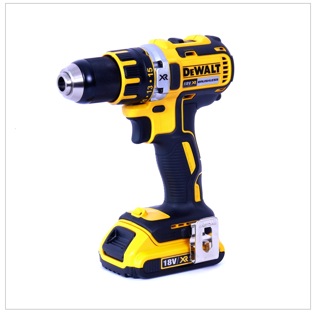 DEWALT DCD 790 D2 18 V Brushless Akku Bohrschrauber inkl. 2x 18 V 2,0 Ah XR Akku, Ladegerät und Werkzeugkoffer - Toolbrothers