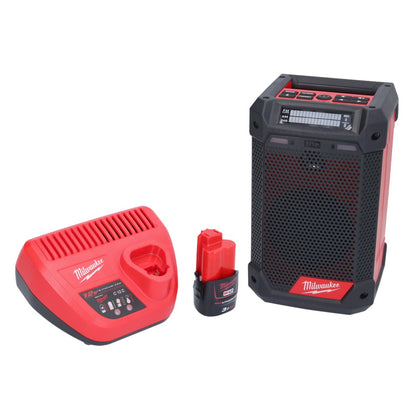 Milwaukee M12 RCDAB+-301 radio à batterie DAB+ 12 V + 1x batterie 3,0 Ah + chargeur