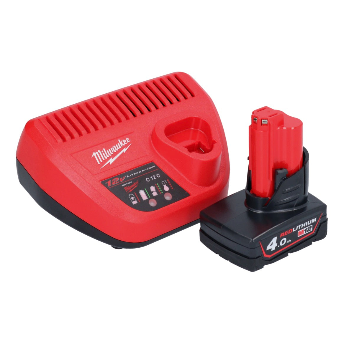 Milwaukee M12 RCDAB+-401 radio à batterie DAB+ 12 V + 1x batterie 4,0 Ah + chargeur