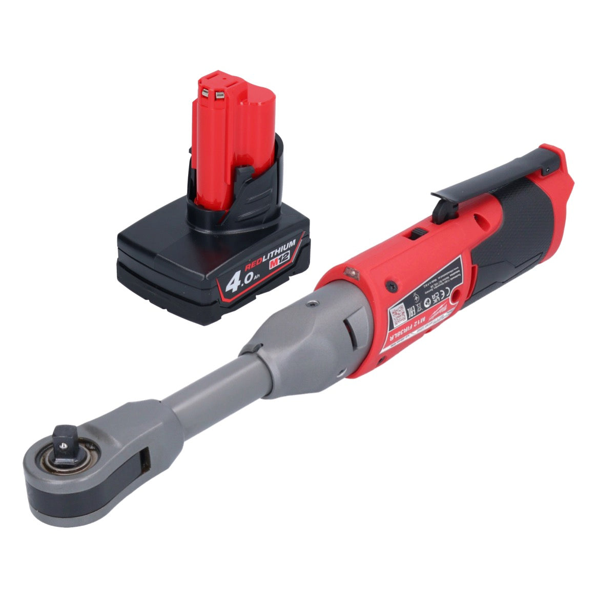 Milwaukee M12 FIR38LR-401 cliquet à batterie long 12 V 75 Nm 3/8" + 1x batterie 4,0 Ah - sans chargeur