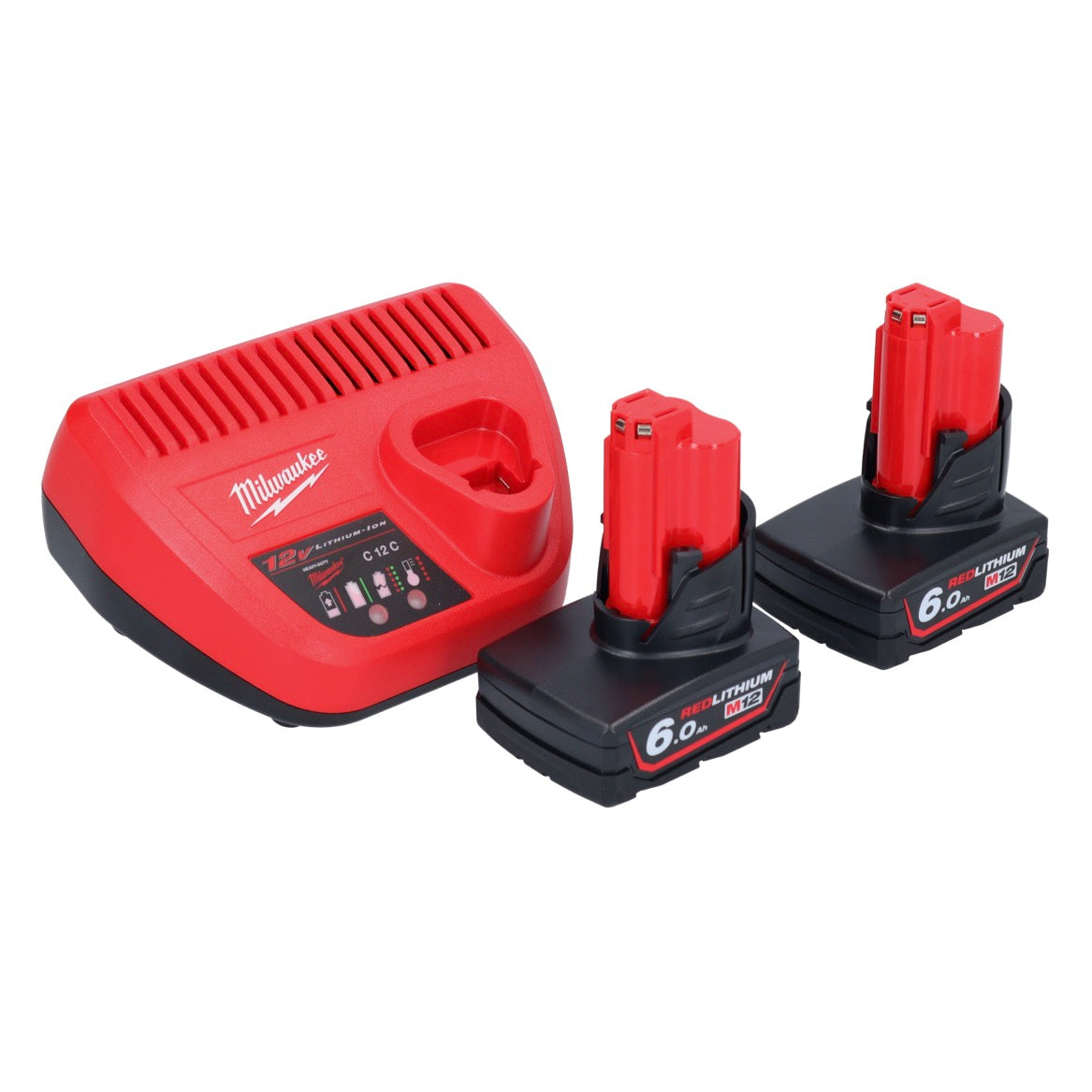 Milwaukee M12 FIR38LR-602 cliquet à batterie long 12 V 75 Nm 3/8" + 2x batterie 6,0 Ah + chargeur