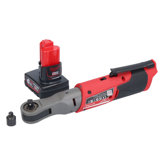 Milwaukee M12 FIR38-601 Akku Ratsche 12 V 75 Nm 3/8" 1/4" + 1x Akku 6,0 Ah - ohne Ladegerät