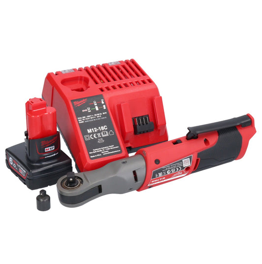 Milwaukee M12 FIR38-601 Akku Ratsche 12 V 75 Nm 3/8" 1/4" + 1x Akku 6,0 Ah + Ladegerät