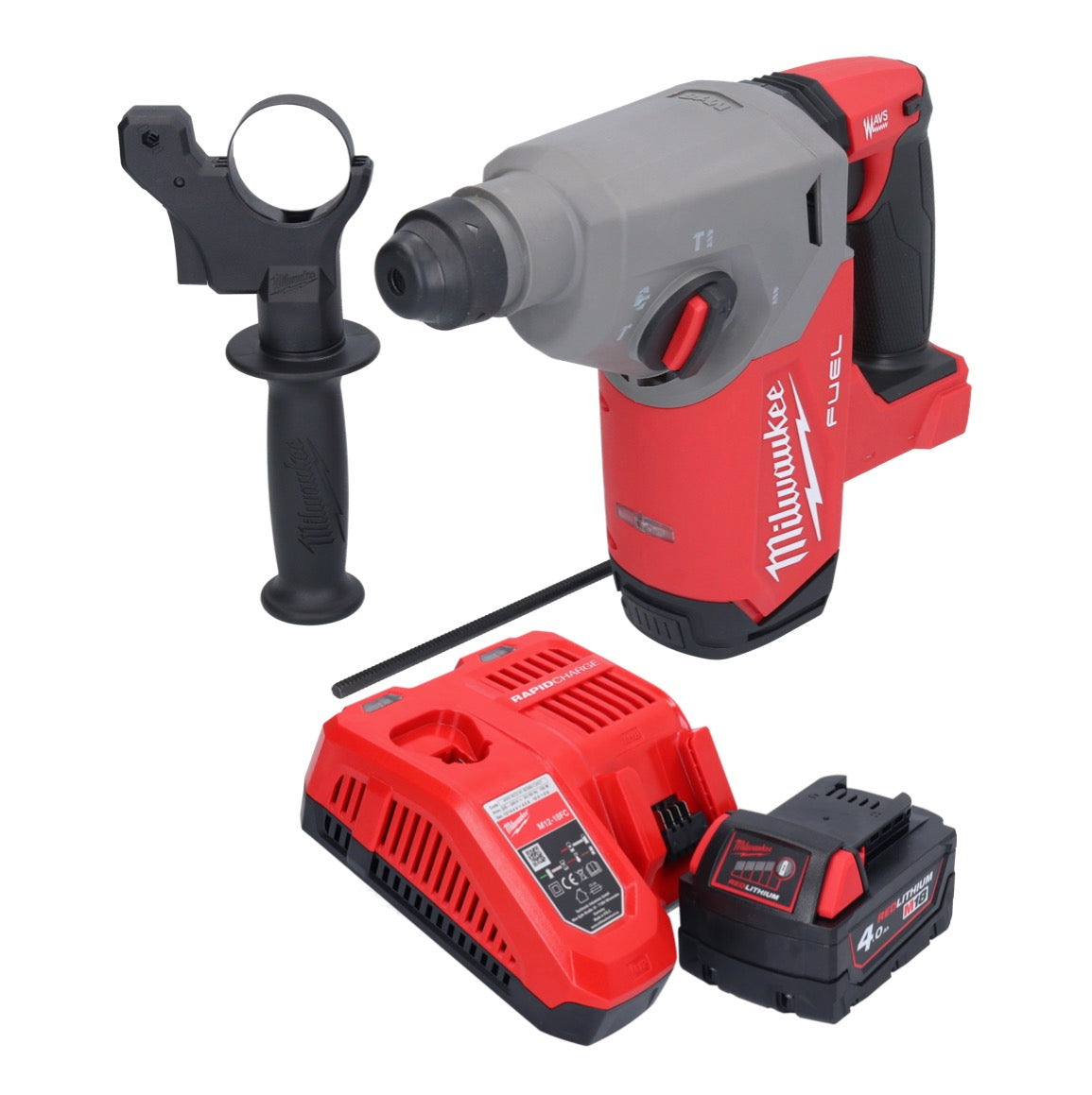 Milwaukee M18 FH-401 Akku Bohrhammer 18 V 2,5 J SDS plus Brushless + 1x Akku 4,0 Ah + Ladegerät