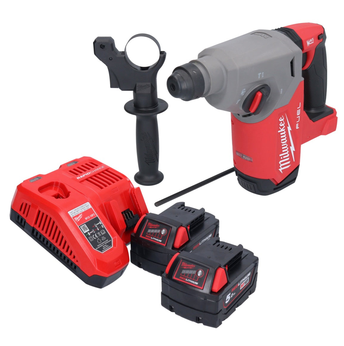 Marteau perforateur à batterie Milwaukee M18 FH-502 18 V 2,5 J SDS plus brushless + 2x batterie 5,0 Ah + chargeur