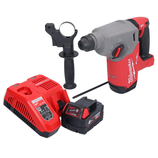 Marteau perforateur à batterie Milwaukee M18 FH-601 18 V 2,5 J SDS plus brushless + 1x batterie 6,0 Ah + chargeur