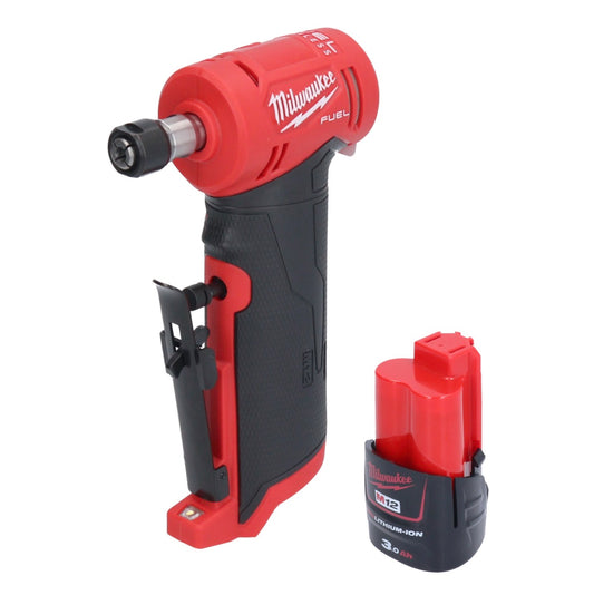 Meuleuse droite Milwaukee M12 FDGA-301 coudée 12 V 6 / 8 mm sans balais + 1x batterie 3,0 Ah - sans chargeur