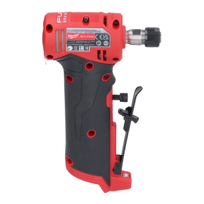 Milwaukee M12 FDGA-302 Geradschleifer abgewinkelt 12 V 6 / 8 mm Brushless + 2x Akku 3,0 Ah + Ladegerät