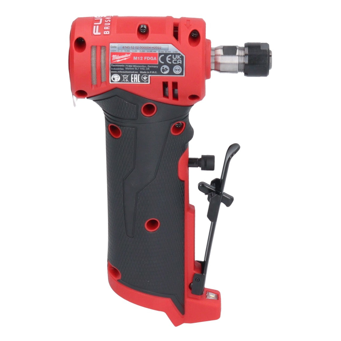 Meuleuse droite Milwaukee M12 FDGA-601 coudée 12 V 6/8 mm sans balais + 1x batterie 6,0 Ah + chargeur