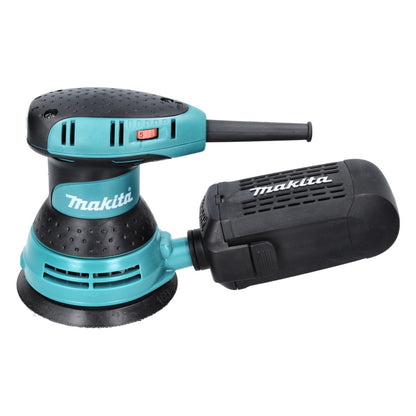 Makita BO 5031 J Exzenterschleifer Schleifmaschine 300 Watt 125 mm + Toolbrothers SPIDER Schleifset Netzschleifmittel + Makpac - Toolbrothers