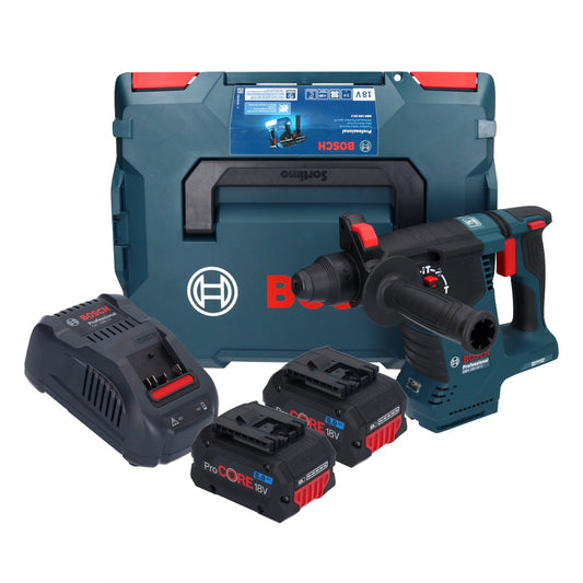 Bosch GBH 18V-24 C Professional marteau perforateur sans fil 18 V 2,4 J sans balais SDS plus + 2x batterie ProCORE 8,0 Ah + chargeur + L-BOXX