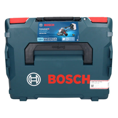 Bosch GWS 18V-10 PSC Professional Akku Winkelschleifer 18 V 125 mm Brushless + 1x Akku 5,0 Ah + L-Boxx - ohne Ladegerät - Toolbrothers