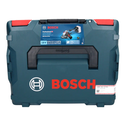 Meuleuse d'angle sur batterie Bosch GWS 18V-10 PSC Professional 18 V 125 mm sans balais + 1 batterie ProCORE 8,0 Ah + chargeur + L-Boxx