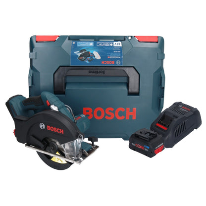 Scie circulaire à métaux sans balais Bosch GKM 18V-50 Professional 18 V 136 mm + 1 batterie ProCORE 8,0 Ah + chargeur + L-Boxx