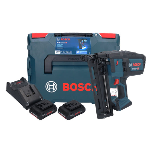 Bosch GNH 18V-64 M Professional Akku Nagler 18 V 64 mm ( 0601481003 ) + 2x ProCORE Akku 4,0 Ah + Ladegerät + L-BOXX - Toolbrothers