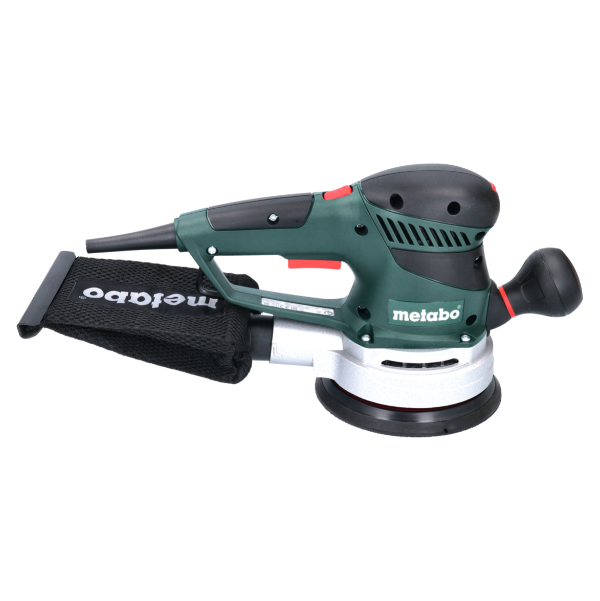 Metabo SXE 450 TurboTec Exzenterschleifer 350 Watt 150 mm ( 600129000 ) + 2x Toolbrothers TURTLE Schleifset 120x Schleifscheiben 150 mm Klett 6 Loch  je 20x P40 / P60 / P80 / P120 / P180 / 240 - Toolbrothers