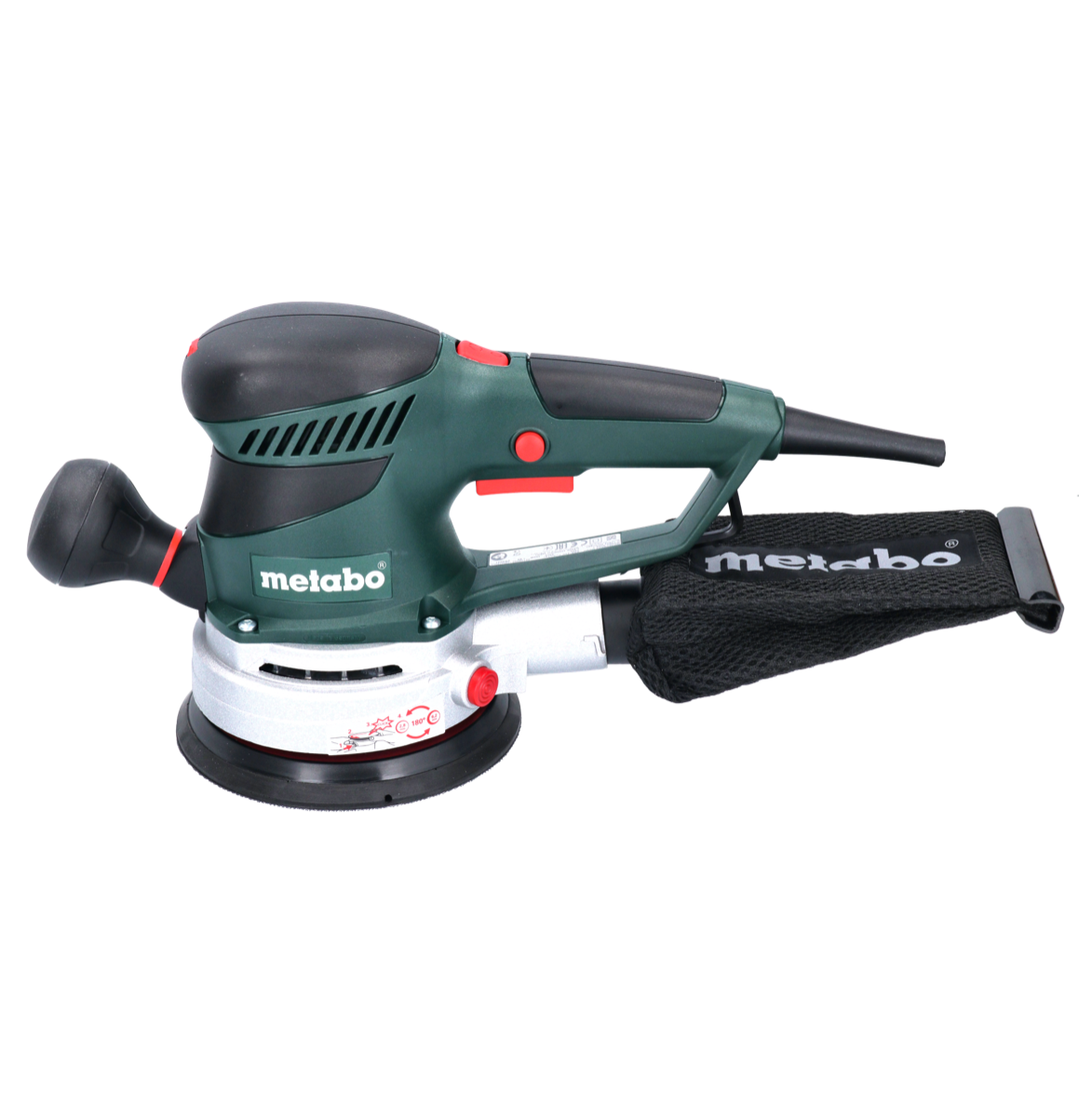 Metabo SXE 450 TurboTec Exzenterschleifer 350 Watt 150 mm ( 600129000 ) + 2x Toolbrothers TURTLE Schleifset 120x Schleifscheiben 150 mm Klett 6 Loch  je 20x P40 / P60 / P80 / P120 / P180 / 240 - Toolbrothers