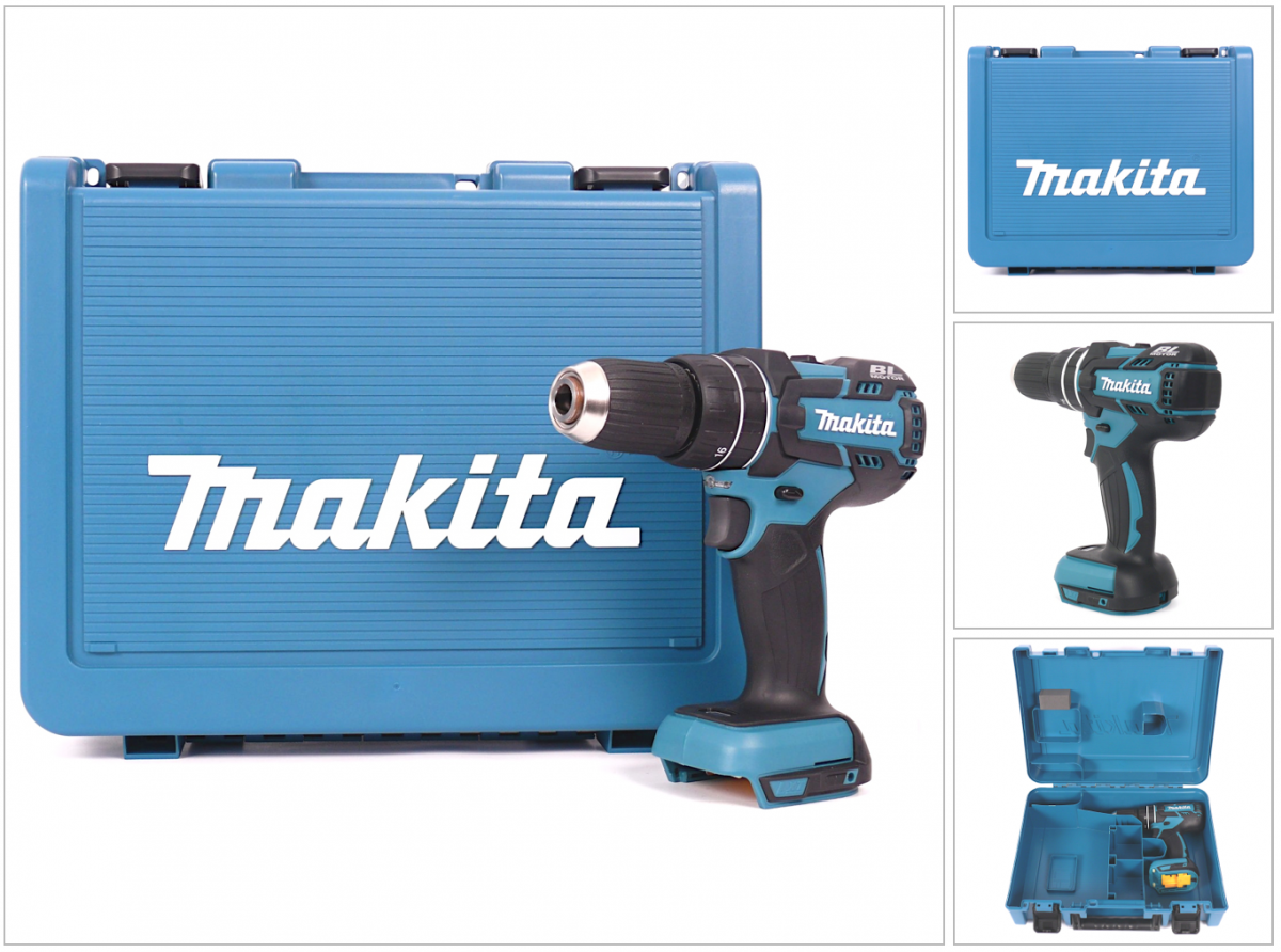 Makita DHP 480 ZK 18 V Li-Ion Akku Schlagbohrschrauber inkl. Transportkoffer aus Kunststoff - Toolbrothers