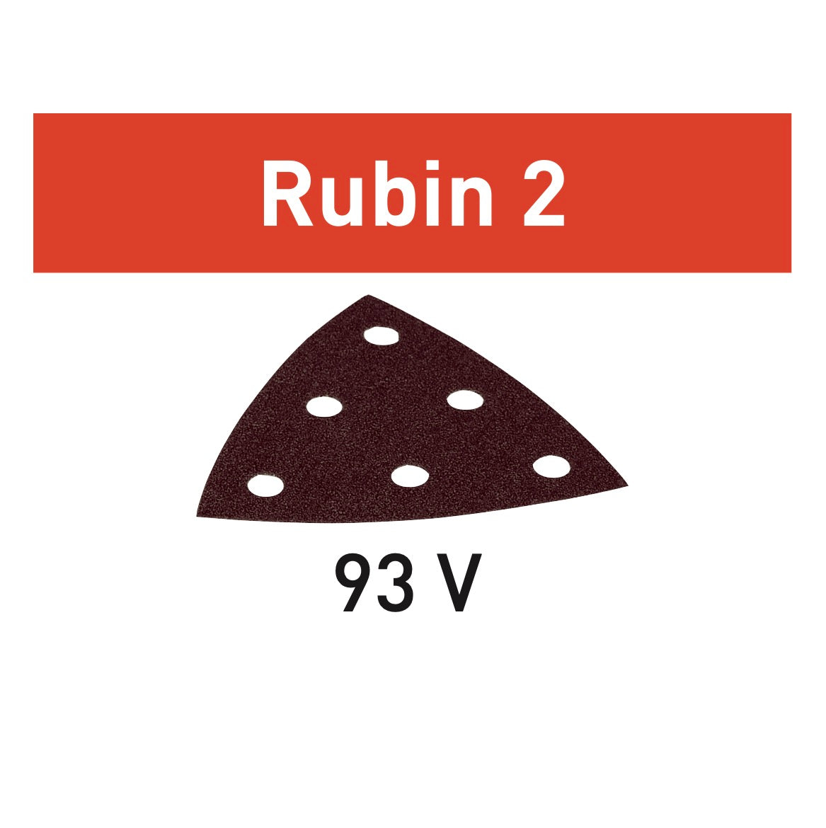 Festool Rubin 2 STF V93/6 P120 RU2/50 Schleifblatt 93 x 93 x 93 mm P120 50 Stk. ( 499165 ) für RO 90 DX, DX 93 und RS 300, RS 3, LRS 93 - Toolbrothers