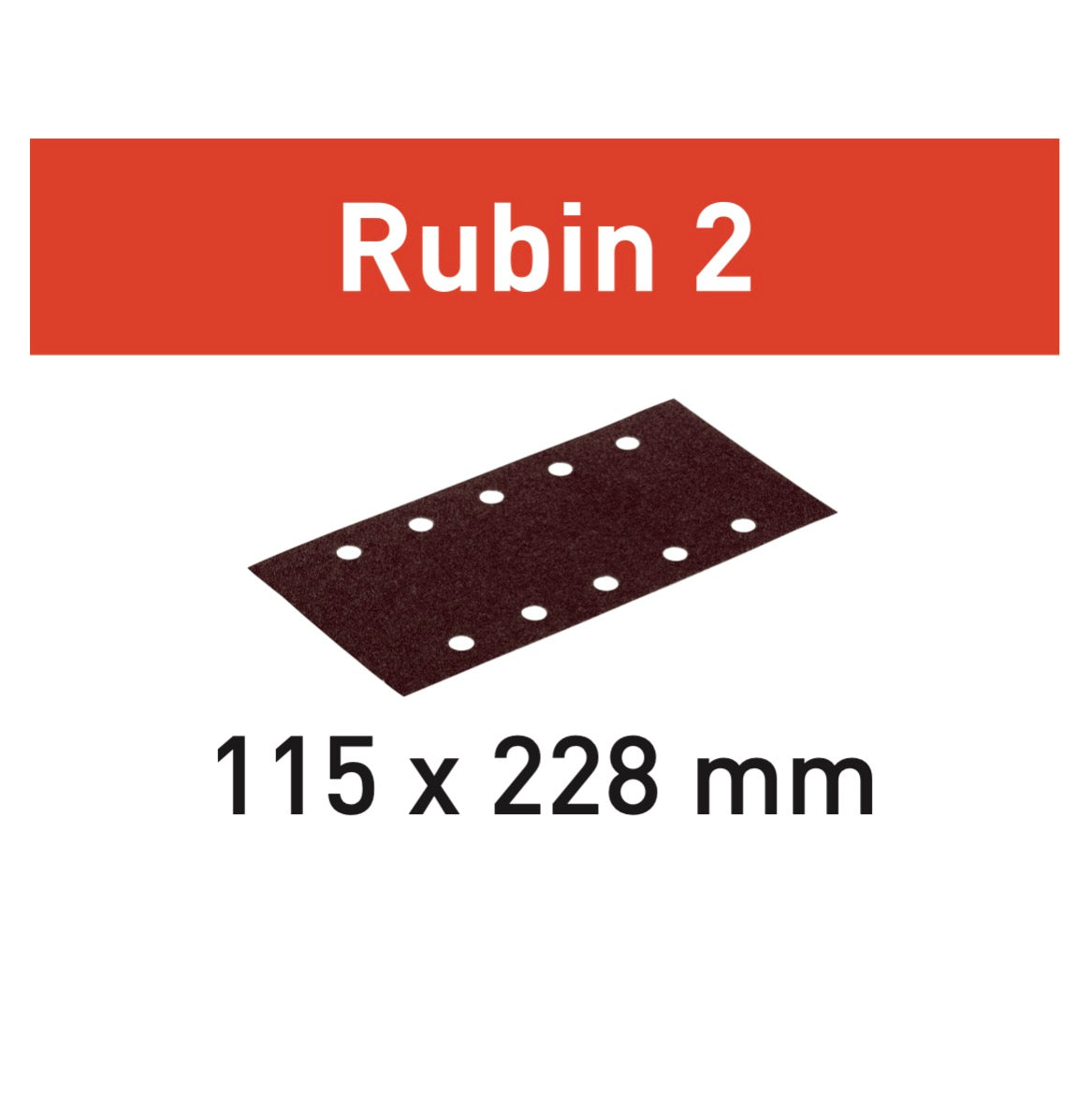 Festool Rubin 2 STF 115X228/8 P80 RU2/50 Schleifstreifen 115 x 228 mm P80 50 Stk. ( 499032 ) für RS 200, RS 2, RS 100, RS 100 C, RS 1, RS 1 C, HSK-A 115 x 226 - Toolbrothers