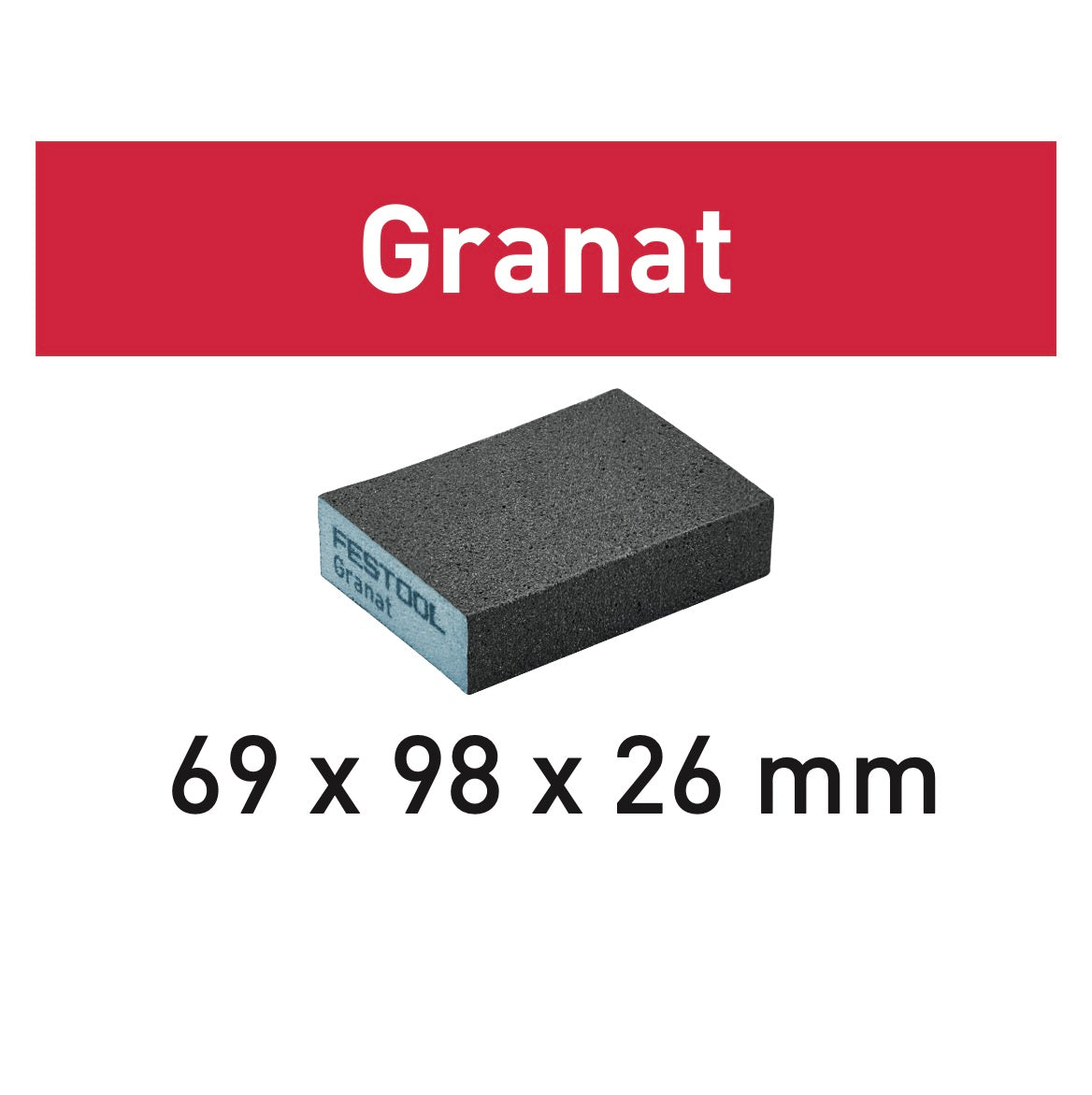 Festool Schleifblock Granat 69 x 98 x 26 mm 60 GR/6 Körnung 60 6 Stk. ( 201081 ) - Toolbrothers