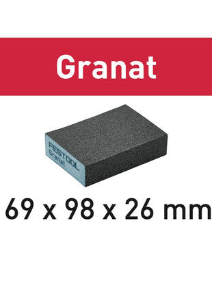 Festool Schleifblock Granat 69 x 98 x 26 mm 220 GR/6 Körnung 220 6 Stk. ( 201083 ) - Toolbrothers