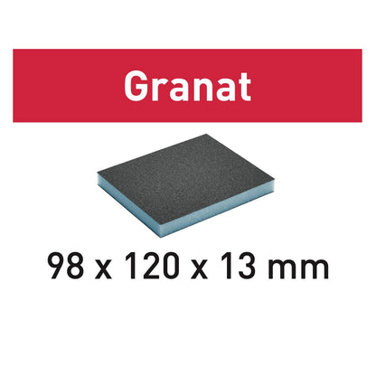 Festool Schleifschwamm Granat 98 x 120 x 13 mm 220 GR/6 Körnung 220 6 Stk. ( 201114 ) - Toolbrothers