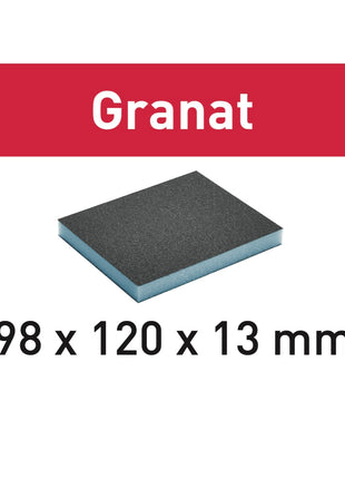 Festool Schleifschwamm Granat 98 x 120 x 13 mm 800 GR/6 Körnung 800 6 Stk. ( 201507 ) - Toolbrothers