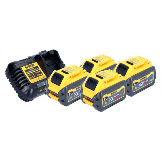 Kit de démarrage de batterie DeWalt 18 V 4x batterie DCB 546 6,0 Ah + chargeur rapide DCB 116 XR