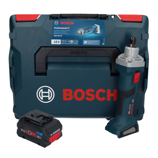 Meuleuse droite à batterie Bosch GGS 18V-20 18 V sans balais + 1x batterie ProCORE 8,0 Ah + L-BOXX - sans chargeur