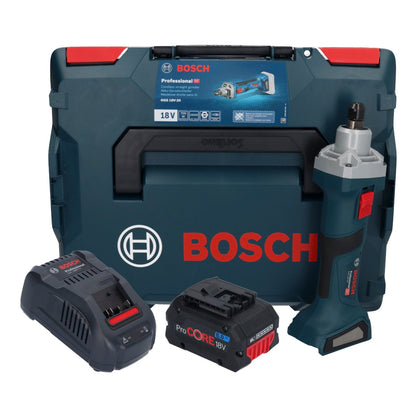 Meuleuse droite à batterie Bosch GGS 18V-20 18 V sans balais + 1x batterie ProCORE 8,0 Ah + chargeur + L-BOXX