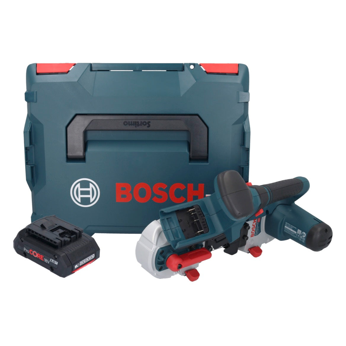 Bosch GCB 18V-63 Professional Akku Bandsäge 18 V 63,5 mm + 1x ProCORE Akku 4,0 Ah + L-Boxx - ohne Ladegerät - Toolbrothers