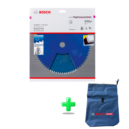 Lame de scie circulaire Bosch Expert pour Stratifiés Haute Pression + sac à dos Bosch Expert