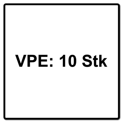 Bosch Standard for Universal Diamanttrennscheibe 125 x 22,23 mm 10 Stk. ( 2608615060 ) für Beton, Stahl-Beton, Back-, Kalk- und Sand-Stein