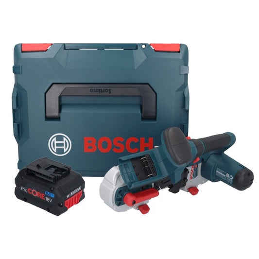 Scie à ruban sans fil Bosch GCB 18V-63 Professional 18 V 63,5 mm + 1x batterie ProCORE 8,0 Ah + L-Boxx - sans chargeur