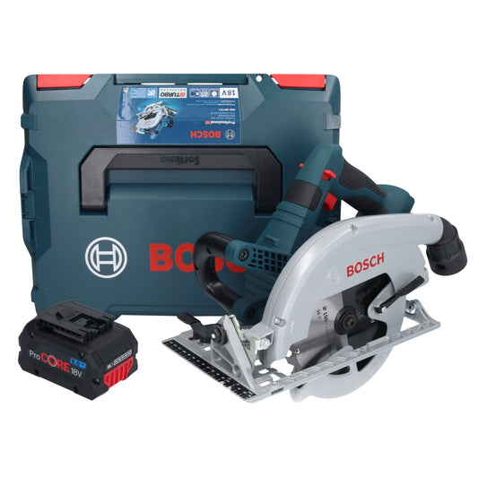 Scie circulaire à batterie Bosch GKS 18V-70 L 18 V sans balais 190 mm BITURBO + 1x batterie ProCORE 8,0 Ah + L-Boxx - sans chargeur