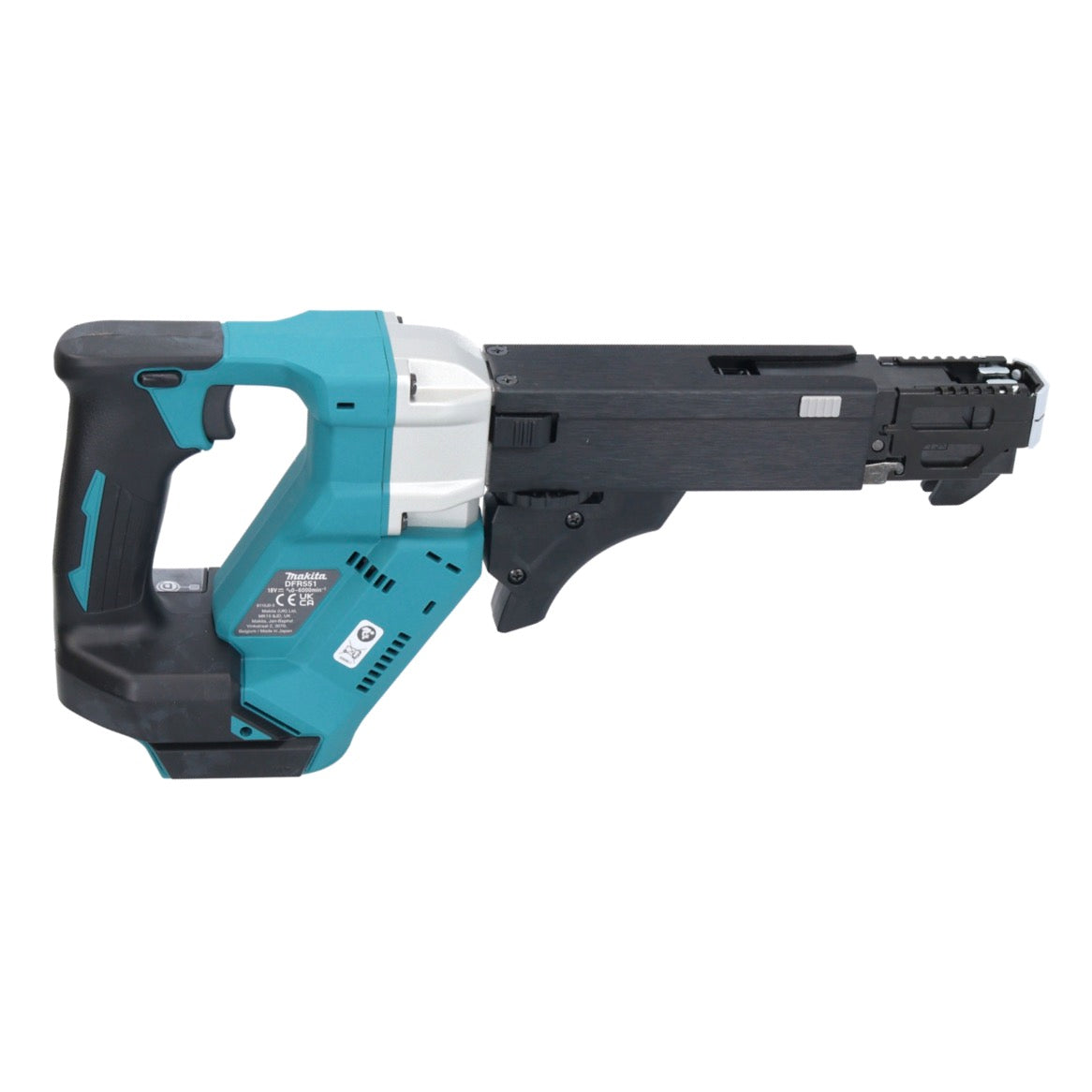 Makita DFR 551 RF1 Akku Magazinschrauber 18 V 25 - 55 mm Brushless + 1x Akku 3,0 Ah + Ladegerät - Toolbrothers