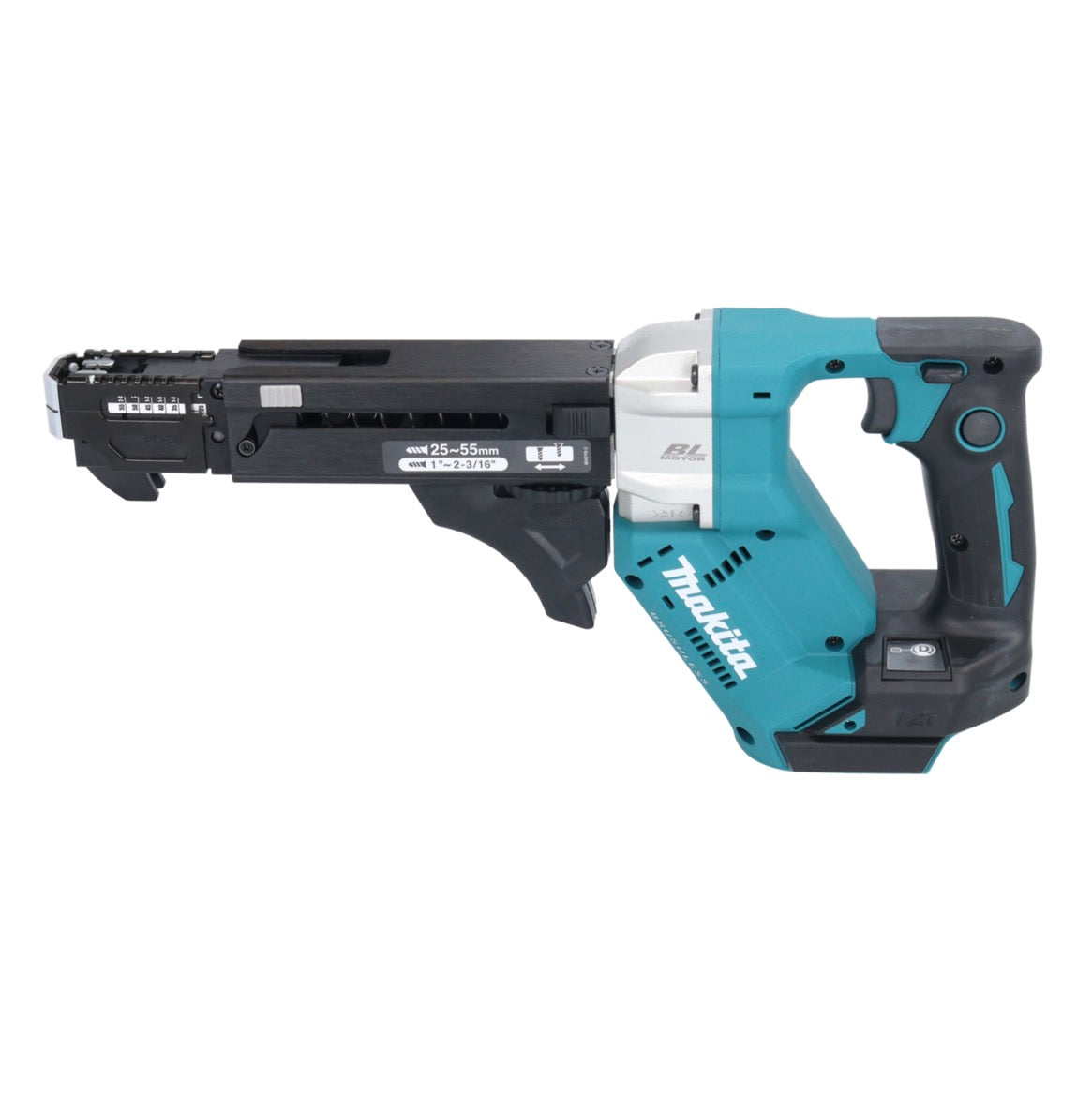 Makita DFR 551 M1J Akku Magazinschrauber 18 V 25 - 55 mm Brushless + 1x Akku 4,0 Ah + Makpac - ohne Ladegerät - Toolbrothers