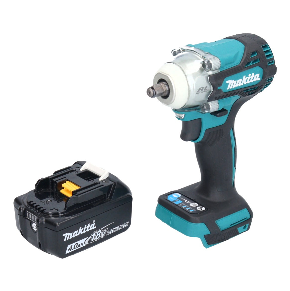 Makita DTW 302 M1 Akku Schlagschrauber 18 V 300 Nm 3/8" Brushless + 1x Akku 4,0 Ah - ohne Ladegerät - Toolbrothers