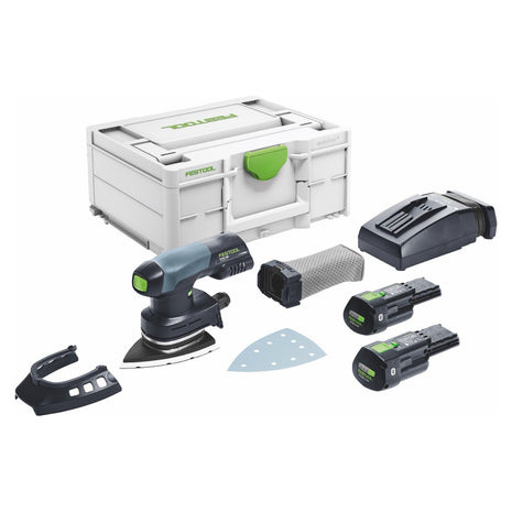 Festool DTSC 400 3,0 I-Plus Akku Deltaschleifer 18 V 100 x 150 mm ( 577508 ) Brushless + 2x Akku 3,0 Ah + Ladegerät + Systainer - Toolbrothers