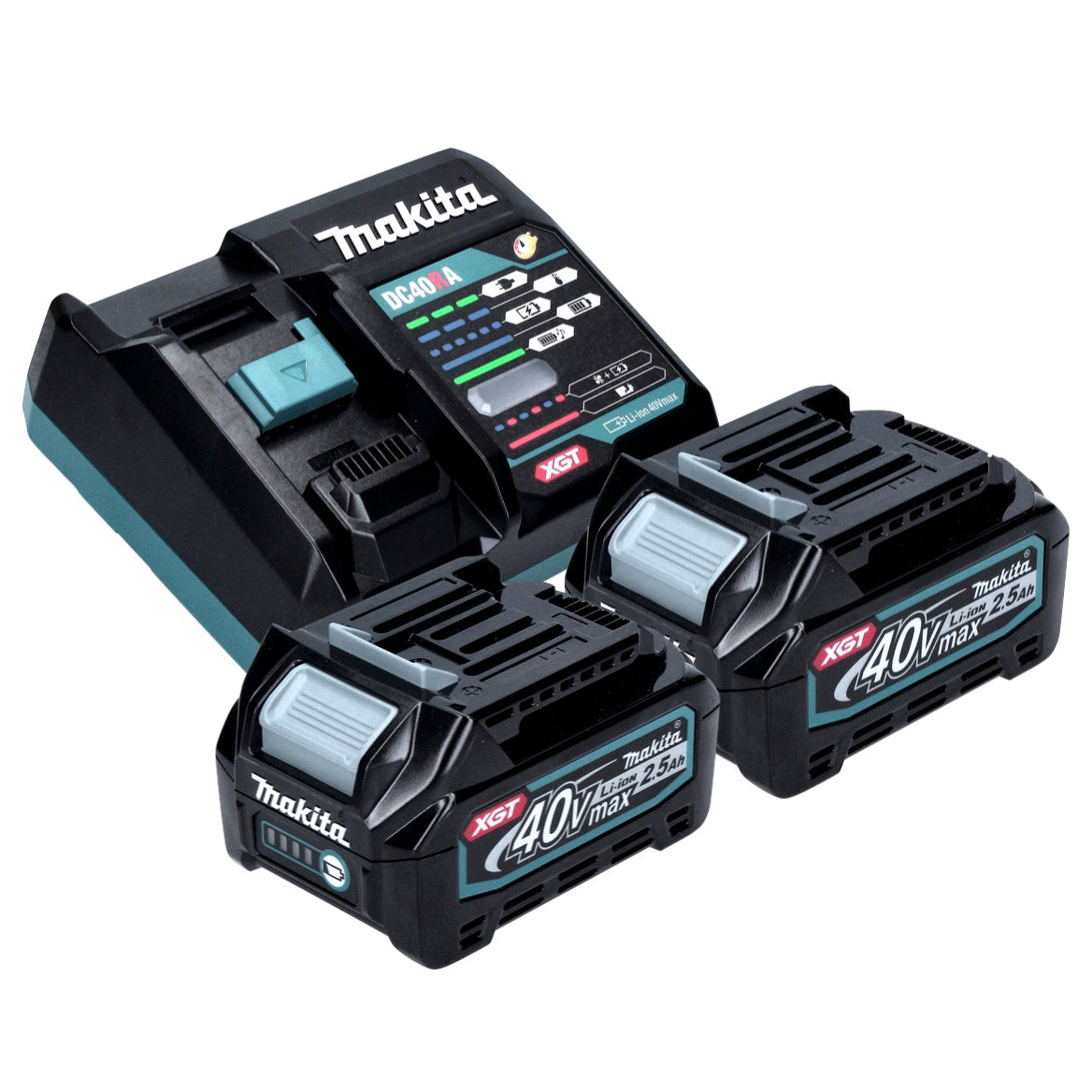 Makita ML003GD201 Akku LED Baustrahler 18 V / 40 V max. 1100 lm + 2x Akku 2,5 Ah + Ladegerät