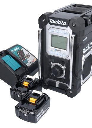 Makita DMR 108 RG Radio à batterie 10,8 V - 18 V Bluetooth IP64 + 2x batteries 6,0 Ah + chargeur