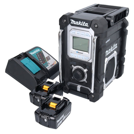 Makita DMR 108 RG Radio à batterie 10,8 V - 18 V Bluetooth IP64 + 2x batteries 6,0 Ah + chargeur