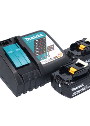 Makita DMR 108 RG Radio à batterie 10,8 V - 18 V Bluetooth IP64 + 2x batteries 6,0 Ah + chargeur