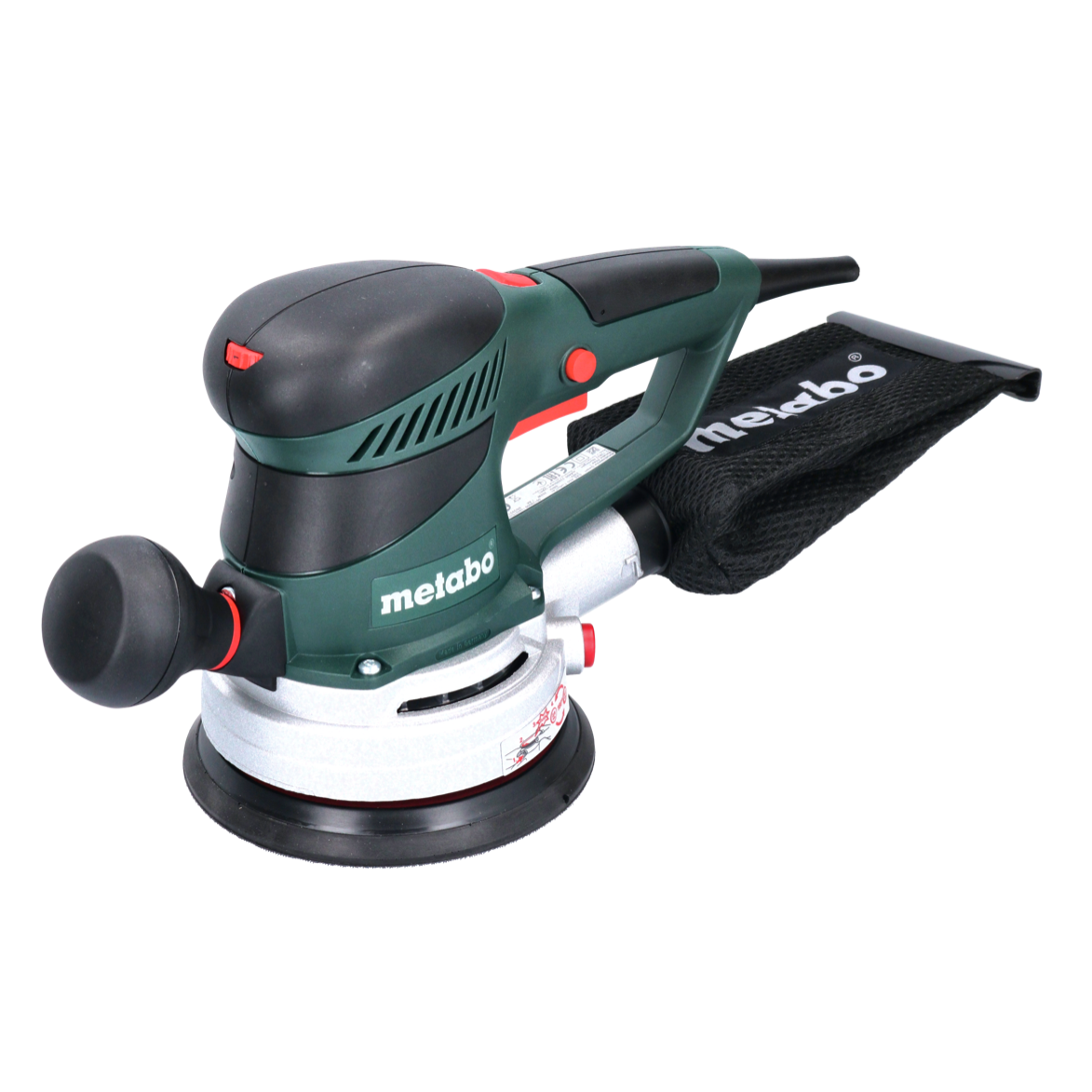 Metabo SXE 450 TurboTec Exzenterschleifer 350 Watt 150 mm ( 600129000 ) + 2x Toolbrothers SPIDER Schleifnetz-Set 80x Schleifnetze 150 mm Klett je 20x P80 / P120 / P180 / 240 - Toolbrothers