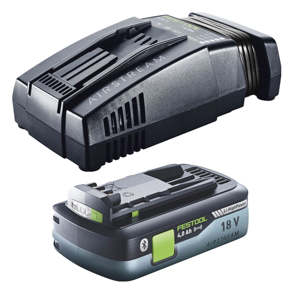 Festool Energie Set 1x BP 18 Li 4,0 Ah HPC-ASI Akkupack 18 V 4,0 Ah HighPower ( 205034 ) + SCA 16 Schnellladegerät 10,8 V - 18 V ( 576953 ) - Toolbrothers