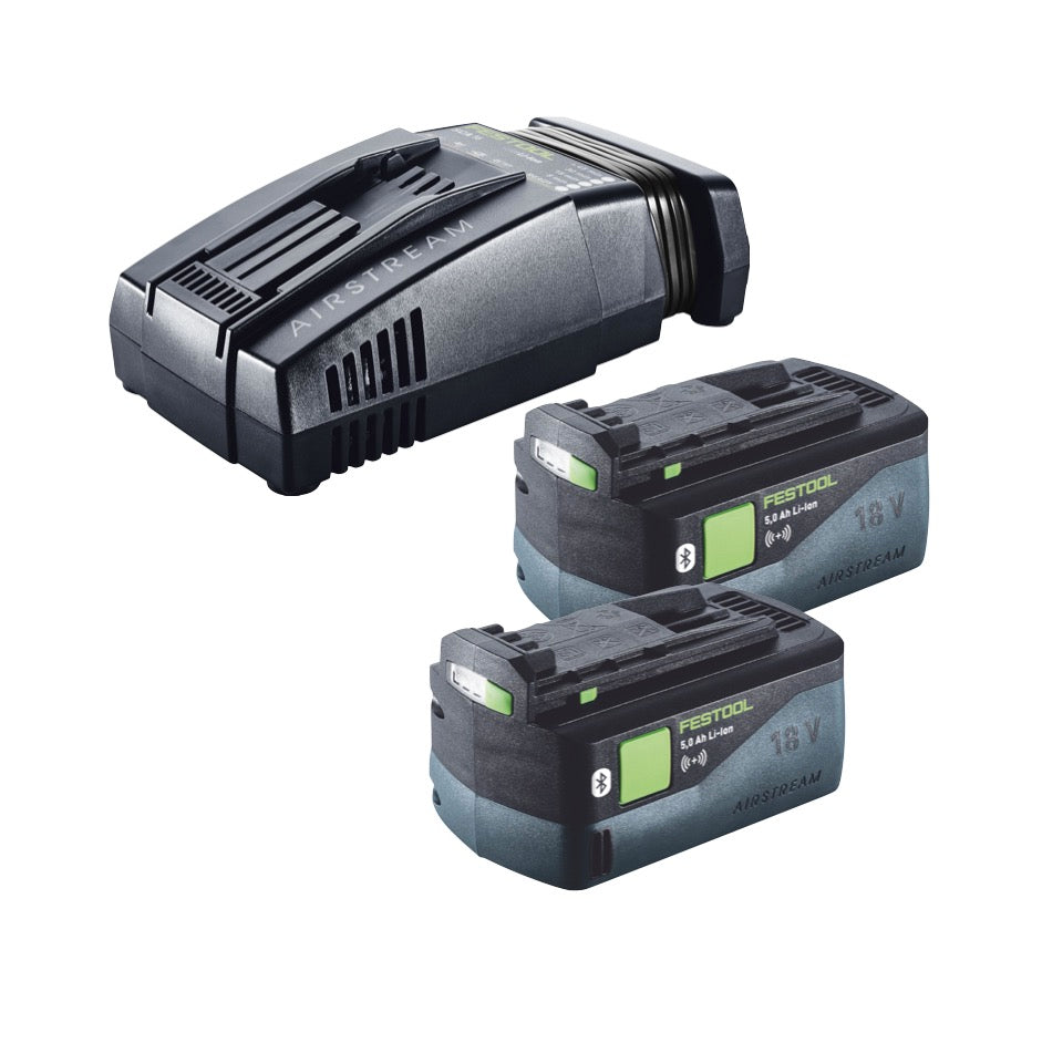 Festool Energie Set 2x BP 18 Li 5,0 ASI EU Akkupack 18 V 5,0 Ah ( 2x 577660 ) + SCA 16 Schnellladegerät 10,8 V - 18 V ( 576953 ) + Systainer - Toolbrothers